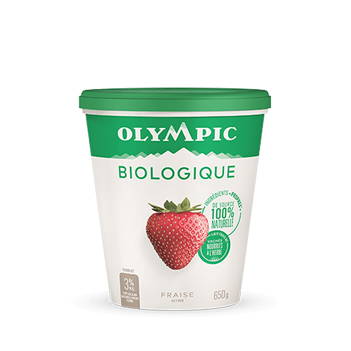 Yogourt Biologique à la fraise