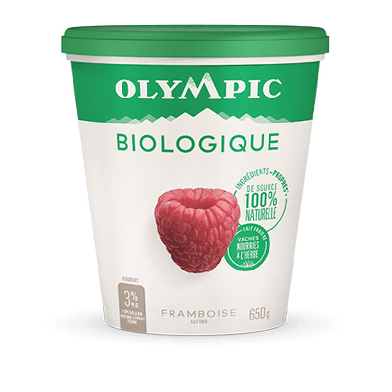 Yogourt Biologique à la framboise