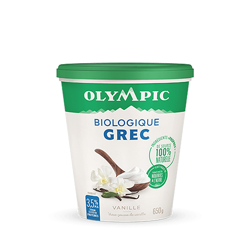 Yogourt Biologique Grec à la vanille