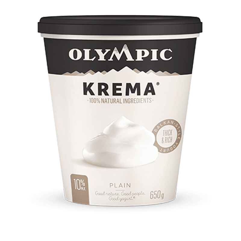 Olympic Dairy Krema Greek Style Plain Yogurt - 11% MF, 650g