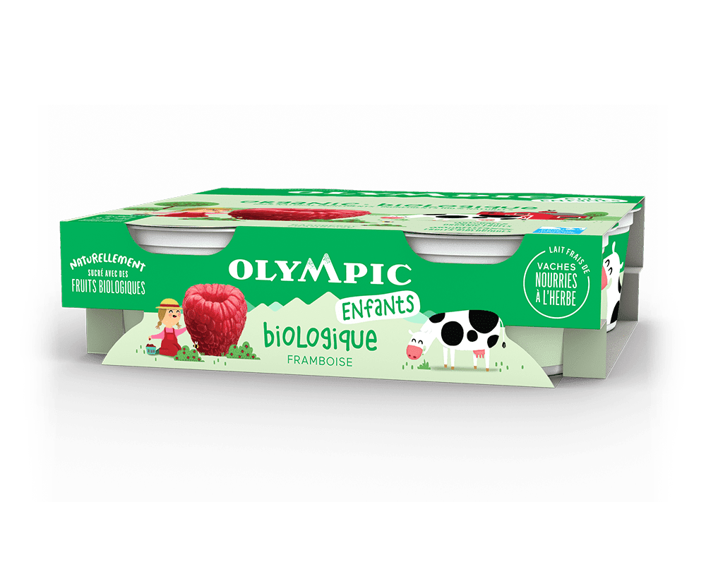 Yogourt Biologique pour enfants à la framboise