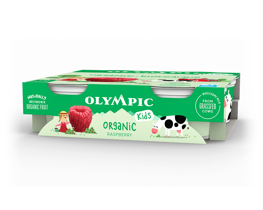 Organic kids raspberry yogurt