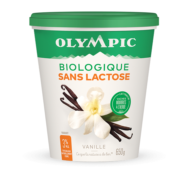 Yogourt Biologique Sans Lactose à la vanille
